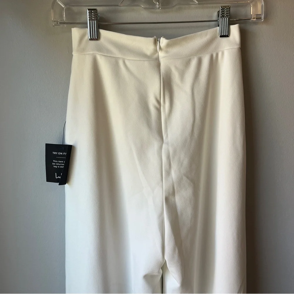 Lulu’s Only Tonight Ivory Cropped Two Piece Chic Set - Picture 8 of 12